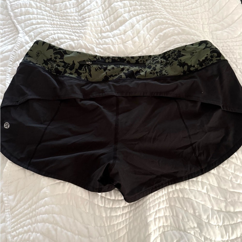 lululemon athletica Black and Olive Athletic Shorts